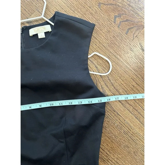 Anthropologie Erin Fetherston Dress Black Blue Mini Metallic Hepburn Small 1424 - Picture 11 of 13